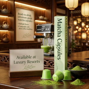 Cápsulas de Té Verde Matcha con Diseño de Paleta Personalizado, Cápsulas Individuales para Preparar Té, Venta al por Mayor, OEM, Suministro de Marca Privada - Product Image 1