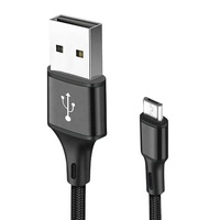 Kabel Pengisian Cepat Tipe C IP V8 Berbahan Nilon Terbaru, Kabel Data 1 Meter