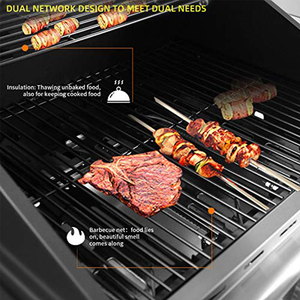 <span class=keywords><strong>Barbecue</strong></span> à gaz extérieur portable en acier et métal four de camping <span class=keywords><strong>propane</strong></span> <span class=keywords><strong>butane</strong></span> rôtissoire avec chariot pour barbecues de plage de sable - Product Image 6