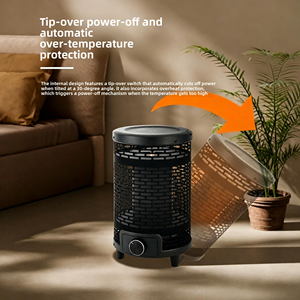 Calentador Portátil <span class=keywords><strong>de</strong></span> Grafeno <span class=keywords><strong>de</strong></span> 1000W, Calor Envolvente <span class=keywords><strong>de</strong></span> 360 Grados, Ahorro <span class=keywords><strong>de</strong></span> Energía, Calentamiento Rápido, Radiante, para Uso Doméstico, Protección Contra Volcaduras - Product Image 5