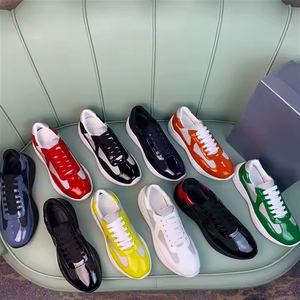 Chaussures de sport de haute qualité respirantes pour la marche en plein air, baskets de luxe en cuir véritable blanc, design tendance - Product Image 5