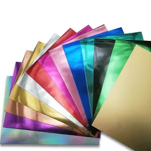 Metallic Foil Origami Paper Set Folding Paper Sheets for Art and Crafts Cardstock Sheet for Scrapbooking DIY Card Making Collage