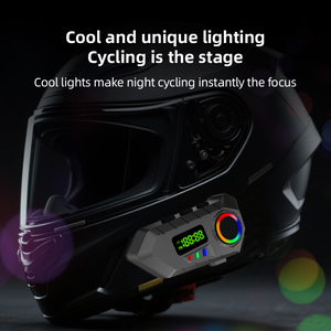 Y30A Motorcycle <strong>Headset</strong> Smart Helmet Audio Communication System with LED Display &amp; RGB Light - Product Image 2