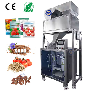 Machine d'emballage entièrement automatique pour céréales et poudres, 10-30 sacs/min, machine d'emballage de farine 1 kg, machine d'emballage multi-têtes pour granulés - Product Image 1