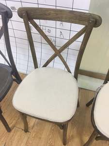 Français À Manger Hôtel Château Location Chaise Événement Chaise À Dossier Croisé - Product Image 6