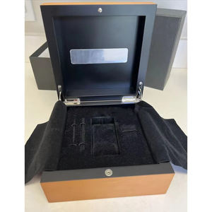 Boîte à montres en bois haut de gamme avec rangement en PU pour l'artisanat et la vente en gros en usine, prise en charge du logo personnalisé - Product Image 2