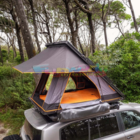Camping en plein air étanche 4 personnes suv tente de toit en alliage d'aluminium tente de toit à coque rigide triangulaire