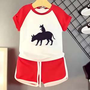 Venta al por mayor de ropa informal de verano de moda usada mixta para niños, envío aleatorio, estilo de dibujos animados impresos, condición de segunda mano - Product Image 5