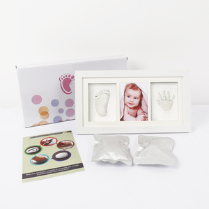 Sortie d'usine pour cadre Photo MDF créatif suspendu cadre en bois à Texture néonatale pour bébé <span class=keywords><strong>empreinte</strong></span> de main et <span class=keywords><strong>empreinte</strong></span> Souvenirs - Product Image 6