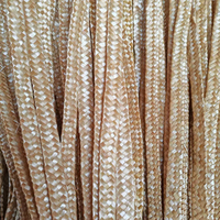 Tresse en paille naturelle faite à la main, matériau brut pour la décoration intérieure, corde tressée à sept brins pour sacs, chapeaux, chaussures et artisanat