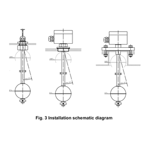 Capteur/transmetteur de niveau à flotteur AEV-M65(ASEPTIK)-VK5-L245/14-VE52R FLR, adapté aux zones à haute explosion, haute précision - Product Image 5