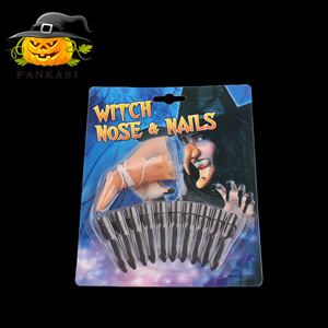 Set de Nariz y Uñas de Bruja, Accesorios de Disfraz de Halloween de Plástico, Accesorio de Maquillaje Unisex - Product Image 2
