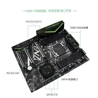Motherboard Desktop untuk HUANANZHI X99-F8 2011-3 X99 DDR4 E5 2678V3 256GB Baru Asli Berkualitas Tinggi