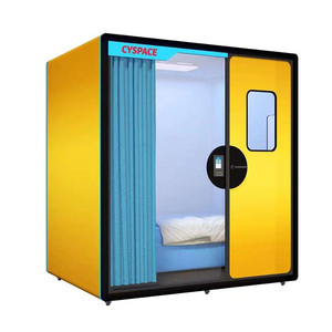 Bán buôn tùy chỉnh đôi cách âm không bị xáo trộn ngủ ngoài trời Pod cách âm Nap Pod gian hàng điện thoại cuộc họp văn phòng - Product Image 3