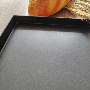 Plateau de cuisson plat en métal classique antiadhésif et écologique, à <span class=keywords><strong>angle</strong></span> droit, pour biscuits, gâteaux, pains, hamburgers, moule à pâtisserie, <span class=keywords><strong>cuisine</strong></span> à domicile, <span class=keywords><strong>four</strong></span> - Product Image 3