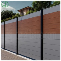 GD Panneaux de clôture en aluminium blanc à revêtement en poudre personnalisés Rail en treillis découpé au laser Jardin élégant Garten Zaun ou Cloture Jardin