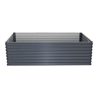 Grand lit de jardin surélevé multifonctionnel extérieur 6x4 Lits de fleurs Lits de jardinière de légumes