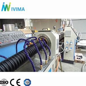 PE carbon xoắn ốc ống máy làm/dây chuyền sản xuất/máy đùn thực vật cho ngầm dây điện bảo vệ - Product Image 1