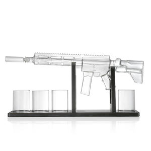 Vente en gros personnalisé AR Pistolet <span class=keywords><strong>Whisky</strong></span> Décanter Verre Ensemble <span class=keywords><strong>Carafe</strong></span> Liqueur Bouteille Conteneur Distributeur <span class=keywords><strong>Whisky</strong></span> <span class=keywords><strong>Carafe</strong></span> avec Bullet Verres - Product Image 3