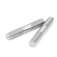 Zinc Plated Carbon Steel & SS304 SS316 Double End Stud Bolt ASTM A193 B7 M8-M20 Thread Stud Rod for Heavy Construction