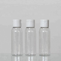 Bouteille vide cosmétique PET 80ml pour fournisseur de plastique de toner avec bouchon à vis et sérigraphie pour usage chimique