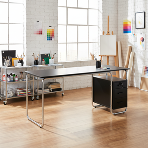 Moderna stazione di lavoro modulare bianco per ufficio <span class=keywords><strong>allungabile</strong></span> <span class=keywords><strong>tavolo</strong></span> da scrivania in legno per i dipendenti ambiente di lavoro confortevole - Product Image 3