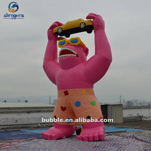 Горячая Распродажа, высокое качество, гигантская надувная Горилла, модель автомобиля, воздушный шар для рекламы - Product Image 2