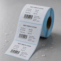 Rouleaux de papier autocollant thermique sensible à la chaleur 60x40mm, imperméables, personnalisés, 950 pièces, pour codes-barres promotionnels en supermarché
