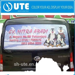 Perforated One Way Vision Mesh Vinyl / <strong>Car</strong> Window Advertising <strong>Decals</strong> - Product Image 2
