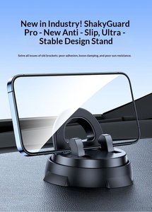 New Arrival 360 Rotation Universal Adjustable Stable Bracket Anti-slip Automatic Locking Stable Car Phone Stand - Product Image 2