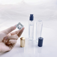 Flacons de parfum de 10 ml en gros personnalisés par le fabricant, flacons de voyage, échantillons, flacons vaporisateurs en verre transparent, emballages vides