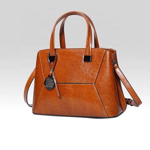 Bolsos de Mano de Cuero Genuino de Alta Calidad para Mujer, a la Moda - Product Image 2