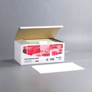 Chiffons d'essuyage pour la restauration, en tissu non tissé, motif ondulé, taille personnalisée, qualité supérieure, 1/4 pli, serviettes de nettoyage - Product Image 3