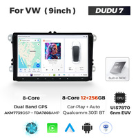 Écran tactile Android 9 pouces Mekede DUDUAUTO avec Carplay, Wifi, 4G, GPS, Bluetooth, compatible Dudu7, 2K, ADAS, DVR pour VW avec boutons tactiles