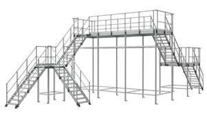 Zhenghe t khe strut Hợp kim nhôm lối đi mở rộng lắp ráp khung di chuyển nền tảng thang - Product Image 2