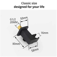Accessoires de robinetterie pour salle de bain Tieba, support de pomme de douche à main, connecteur de tuyau, laiton massif, design moderne, facile à installer