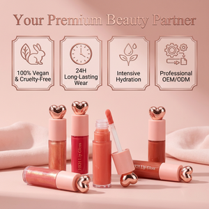 HKH Custom Vegan Moisturizing <b>Sunscreen</b> <b>Waterproof</b> Makeup Tinted Non-Stick Long-Lasting Matte Velvet Liquid Lip Gloss 4g Regular - Product Image 6