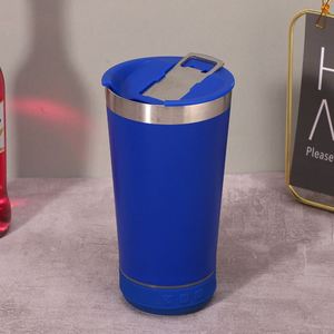 16oz <b>Bluetooth</b> <b>Speaker</b> Car Cup 304 Stainless Steel Vacuum Insulated Cup Outdoor Portable Beer Tumbler Mug Cup <b>with</b> Bottle Opener - Product Image 4