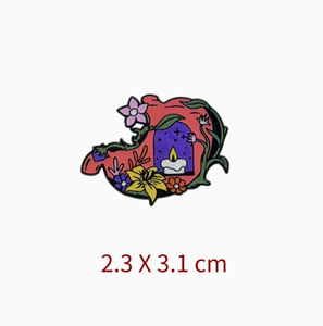 Pin de anatomía médica con diseño de pulmón, <span class=keywords><strong>estómago</strong></span> y otros órganos humanos - Product Image 4