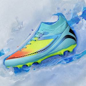 Zapatillas <span class=keywords><strong>de</strong></span> fútbol profesionales Assassin 14 <span class=keywords><strong>CR7</strong></span> para hombre y mujer, diseño <span class=keywords><strong>de</strong></span> alta calidad con uñas largas transpirables rotas AG para entrenamiento - Product Image 1