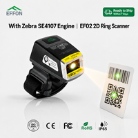 Lecteur de codes-barres portable sans fil Effon PS02 Mini Glove Scanner 1D/2D pour la logistique d'entrepôt, la picking et la vente au détail