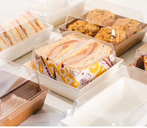 Boîte à sandwich, boîte à gâteau, boîte à pâtisserie transparente en papier plastique, boîte à coquille de neige Melanie, boîte à viande effilochée, vendue par les fabricants - Product Image 2