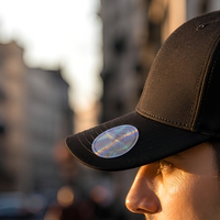 Étiquette de sécurité anti-contrefaçon avec code QR holographique pour casquettes et vêtements, étiquette d'authentification de marque personnalisée