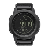 Jam Tangan Digital Pria NORTH EDGE APACHE-CF untuk Olahraga Luar Ruangan, Tahan Air 50M, untuk Lari, Berenang, Dilengkapi Altimeter, Barometer, dan Kompas