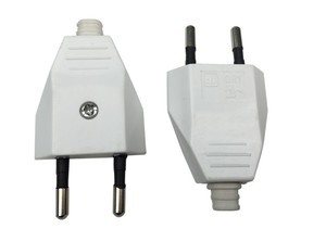 EU châu Âu DIY travel adapter với 2 pin nam cắm rewireable điện cắm có tính năng 2 AC cửa hàng - Product Image 3