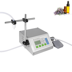 Machine de remplissage semi-automatique de liquides et d'huiles en bouteilles de verre avec pompe électrique à régulation de vitesse, facile à utiliser - Product Image 1