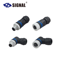 Connecteur circulaire M12 étanche IP67, 3 à 8 broches, droit ou coudé, en plastique, pour capteur et robot, de l'usine source