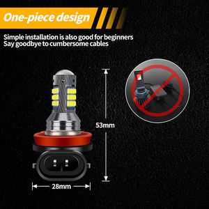 Lámpara Antiniebla LED para Auto 2016 42SMD, Súper Brillante 6500K Blanco 12V, Bombilla Antiniebla H1 H3 H11 H8 9006 HB4 881 880 H27, Color Azul, Nueva - Product Image 4