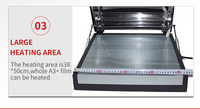 Four à transfert thermique Bh-Unity DTF A3+ avec minuteur, presse à chaud pour impression sur t-shirts et mugs, 220V 1.5KW, imprimante à plat en acier inoxydable