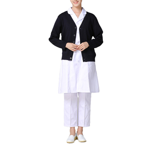 Suéter de punto de fabricación personalizada, ropa de abrigo de enfermera, uniforme de Hospital, cárdigan, abrigo, prendas de punto médicas para mujer - Product Image 3